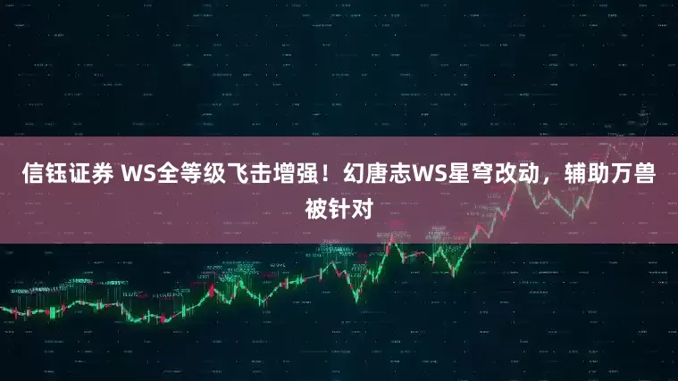信钰证券 WS全等级飞击增强！幻唐志WS星穹改动，辅助万兽被针对