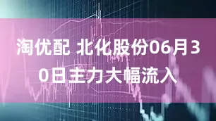 淘优配 北化股份06月30日主力大幅流入