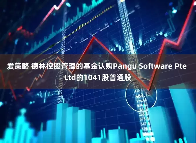 爱策略 德林控股管理的基金认购Pangu Software Pte Ltd的1041股普通股